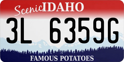 ID license plate 3L6359G