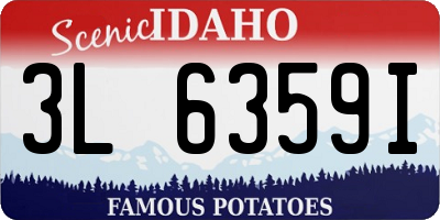 ID license plate 3L6359I