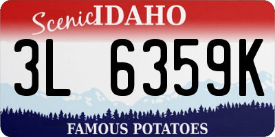 ID license plate 3L6359K