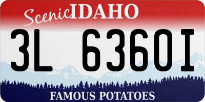 ID license plate 3L6360I