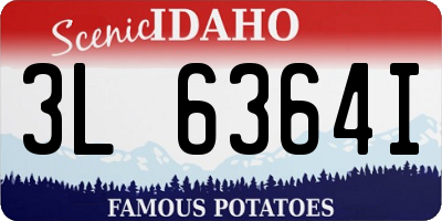 ID license plate 3L6364I