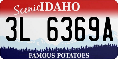 ID license plate 3L6369A