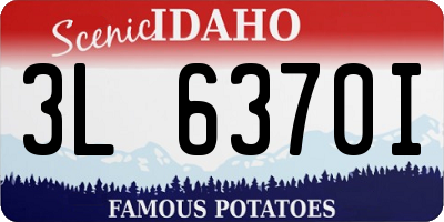 ID license plate 3L6370I