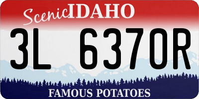 ID license plate 3L6370R