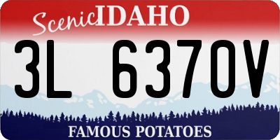 ID license plate 3L6370V