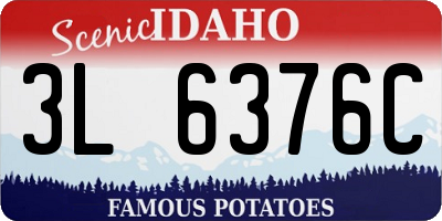 ID license plate 3L6376C