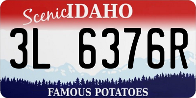 ID license plate 3L6376R