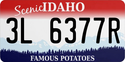 ID license plate 3L6377R