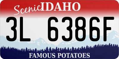 ID license plate 3L6386F