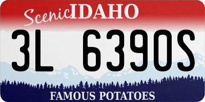ID license plate 3L6390S