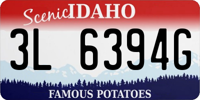 ID license plate 3L6394G