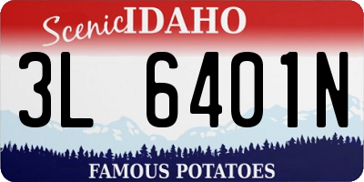 ID license plate 3L6401N