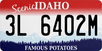 ID license plate 3L6402M