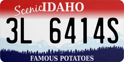 ID license plate 3L6414S