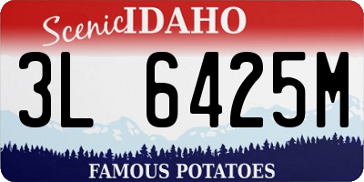 ID license plate 3L6425M