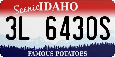 ID license plate 3L6430S
