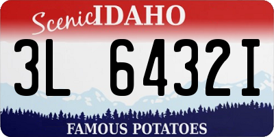ID license plate 3L6432I