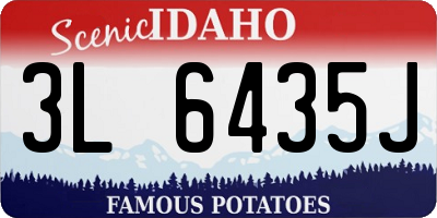 ID license plate 3L6435J