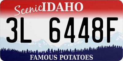 ID license plate 3L6448F