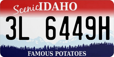 ID license plate 3L6449H