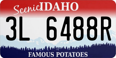 ID license plate 3L6488R