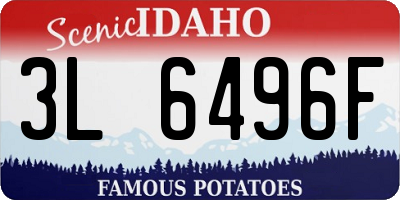 ID license plate 3L6496F