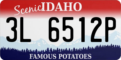 ID license plate 3L6512P