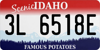 ID license plate 3L6518E