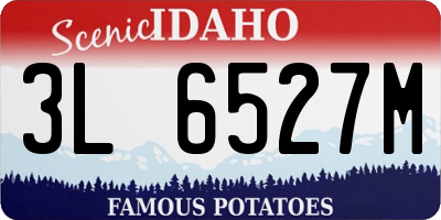 ID license plate 3L6527M
