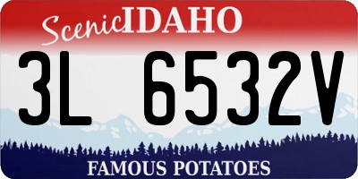 ID license plate 3L6532V