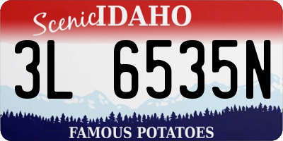 ID license plate 3L6535N