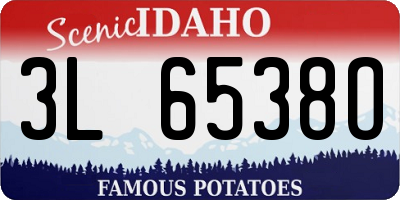 ID license plate 3L6538O