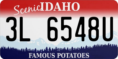 ID license plate 3L6548U