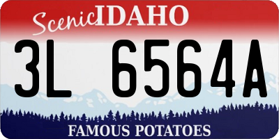 ID license plate 3L6564A