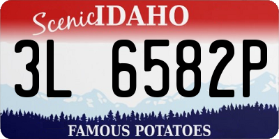 ID license plate 3L6582P