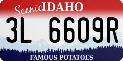 ID license plate 3L6609R