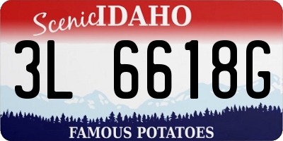 ID license plate 3L6618G
