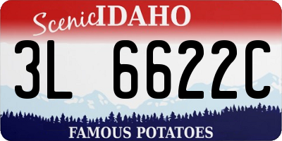 ID license plate 3L6622C