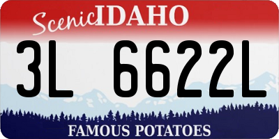 ID license plate 3L6622L