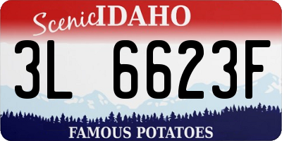 ID license plate 3L6623F
