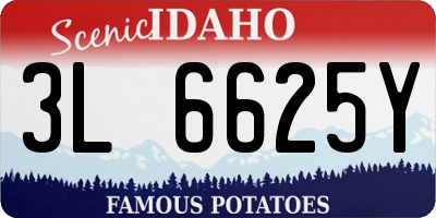 ID license plate 3L6625Y