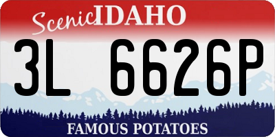 ID license plate 3L6626P