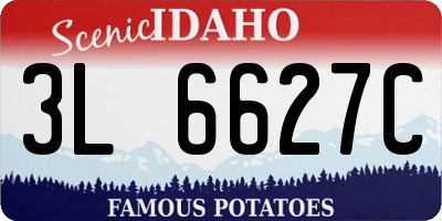 ID license plate 3L6627C