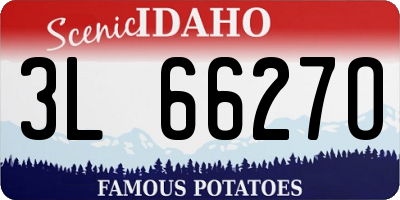ID license plate 3L6627O