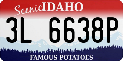 ID license plate 3L6638P