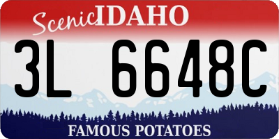 ID license plate 3L6648C