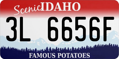 ID license plate 3L6656F