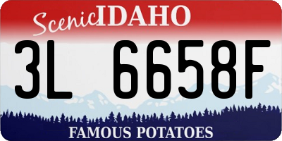 ID license plate 3L6658F