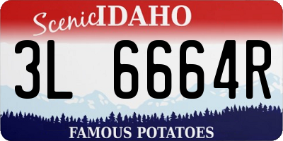 ID license plate 3L6664R