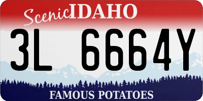 ID license plate 3L6664Y